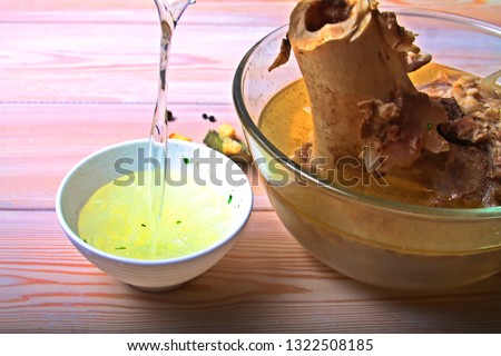 Bone broth soup