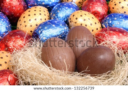 Photo of Colored Easter eggs