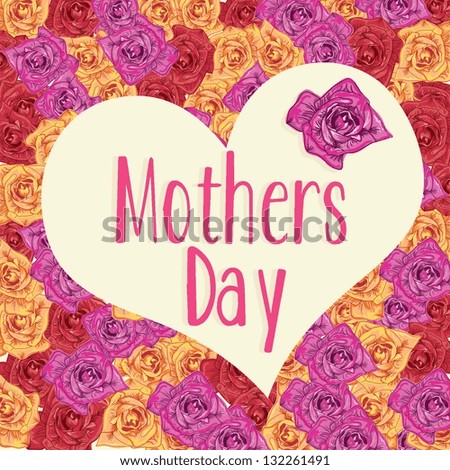 Happy Mothers Day concept Royalty-Free Stock Photo #132261491