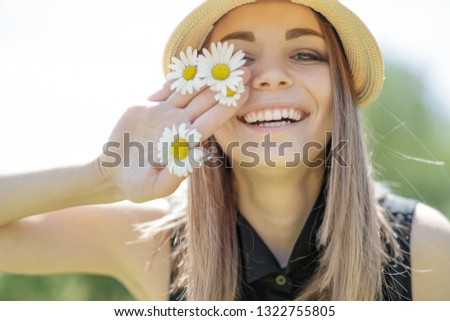 Woman with a flower