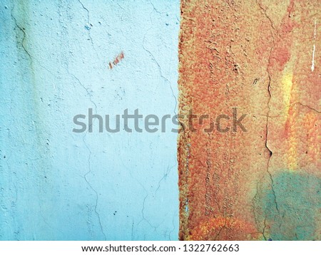 Painted cracked concrete wall. Texture. Abstract background.