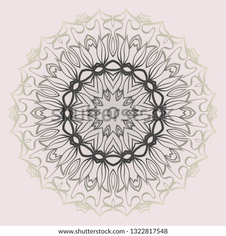 Ethnic, Colorful Henna Mandala Design. Ornament Round Concept. Vector Decorative Illustration Design. Pastel gradient.
