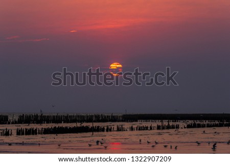 Seaside Landscape at Sunrise