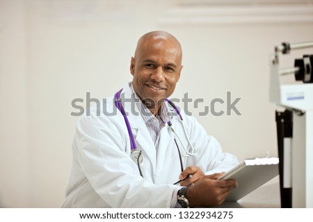 Portrait of a confident male doctor.