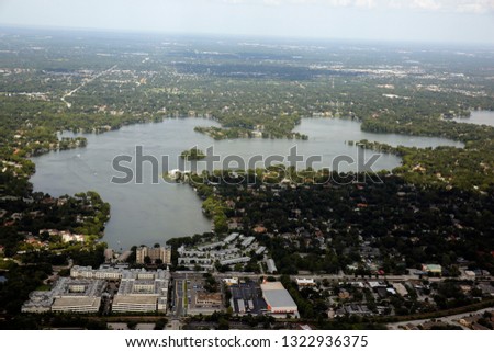 Aerial Photos of Lakes and Lakefront Property in the Orlando, Winter Park and Maitland Florida Ares