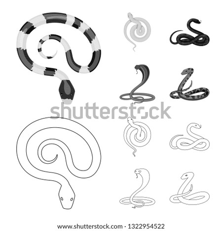 Vector design of mammal and danger symbol. Collection of mammal and medicine vector icon for stock.