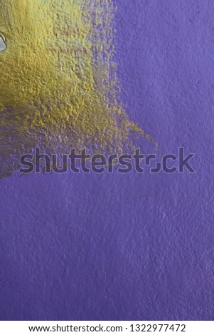 Gold and purple plaster background Used to decorate the church walls, temples in temples