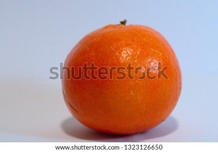 Isolated orange on a white background