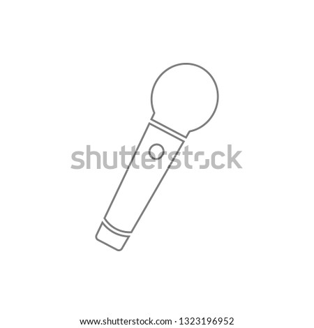 Microphone icon. Element of cyber security for mobile concept and web apps icon. Thin line icon for website design and development, app development
