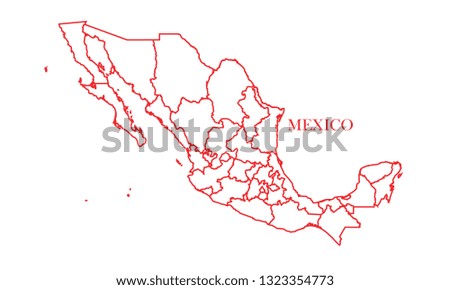 Mexico red line map
