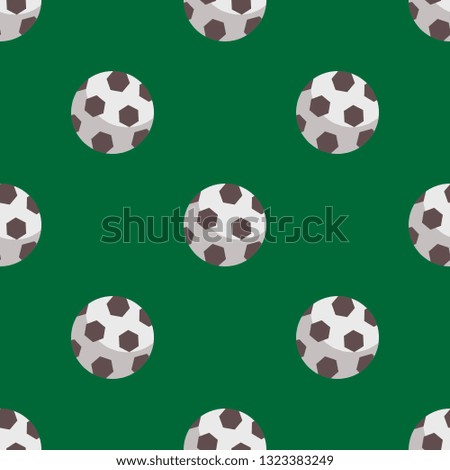 Soccer ball seamless pattern vector illustration