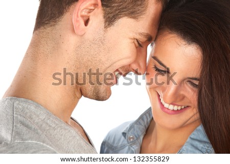 Lovely couple / Young love couple smiling
