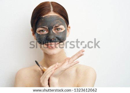 skin care cosmetic mask woman