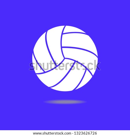Volleyball icon. Game and sport, ball sign. Vector illustration.