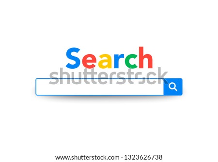 Vector Element Google Search Bar Site, Search Engine Template Royalty-Free Stock Photo #1323626738