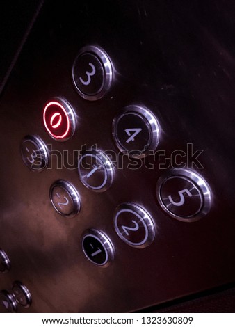 buttons in elevator