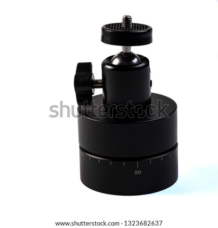  timer with ball head on isolated background