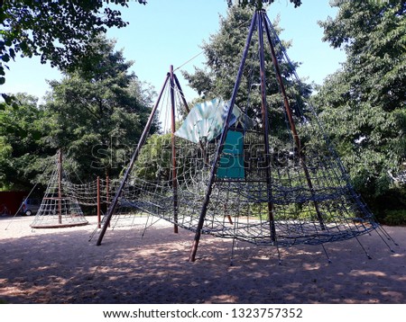 
Climbing frame on playground at Zuiderpark in The Hague, Netherlands.
