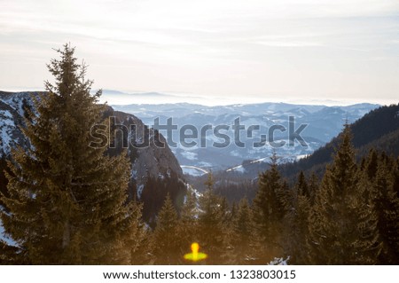 Mountains landscape winter