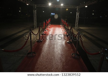 red carpet solemnity, famous personality