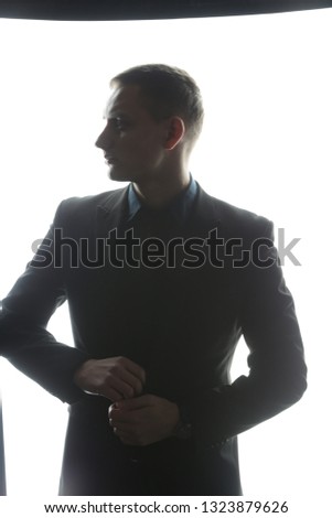 silhouette of a guy posing in different poses