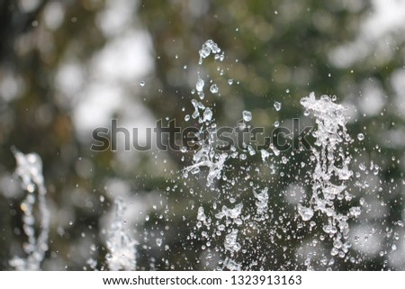 Water splash in midair  