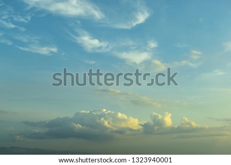beautiful sky and cloud in the morning