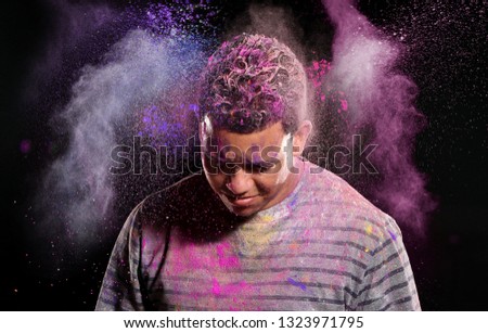 
Playing with colors. Conce...festival Holi. - Image.