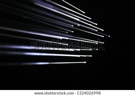 the abstract art. light rays in darkness