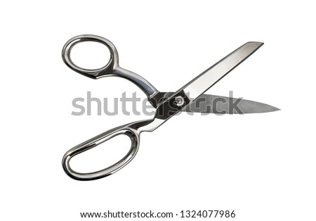 Scissors for sewing isolated on white background. Professional Scissors for the seamstress. Royalty-Free Stock Photo #1324077986