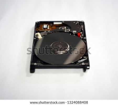 Open hard drive case