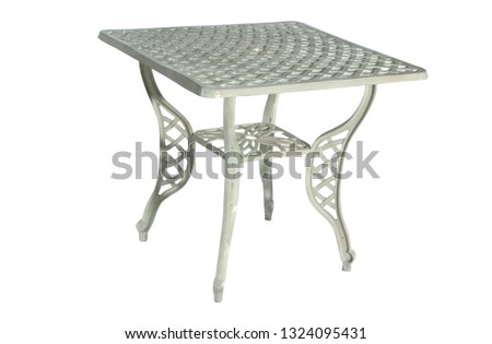   
picture on white background of a table                             