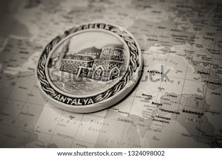 Antalya map background