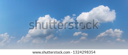 Sky background, Soft cloud in the blue sky on a sunny day.