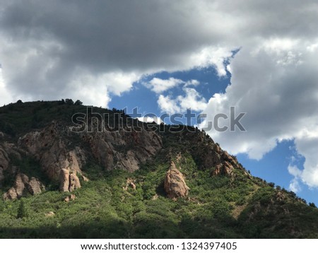 Beautiful Mountain and sky Royalty-Free Stock Photo #1324397405