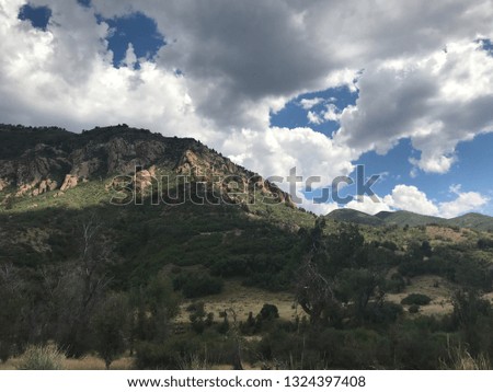 Beautiful Mountain and sky Royalty-Free Stock Photo #1324397408
