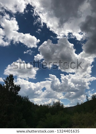 Beautiful Mountain and sky Royalty-Free Stock Photo #1324401635