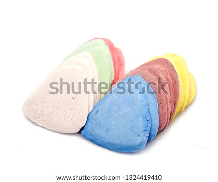 Tailor`s chalk  Isolated on white background