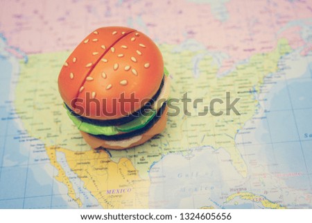 Fast food Usa background