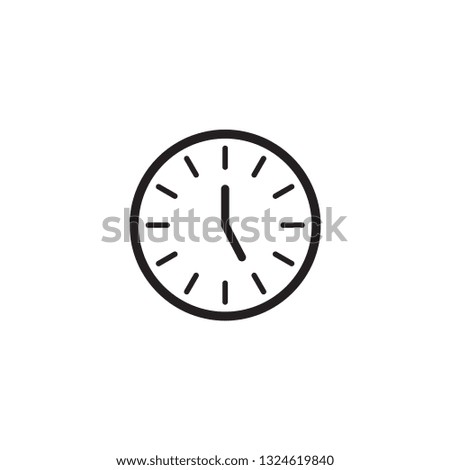 clock time vector icon