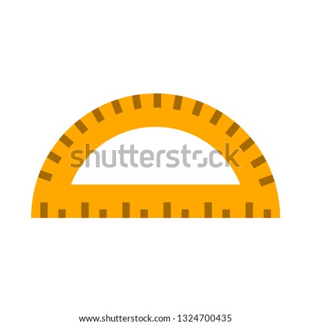 protractor flat icon.You can be used protractor icon for several purposes like: websites, UI, UX, print templates, presentation templates, promotional materials, web and mobile phone apps