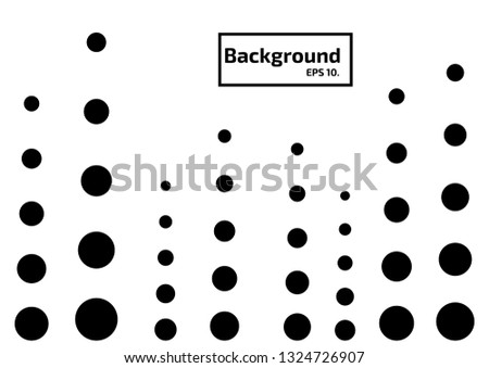 Vector background illustration Geometric black circle