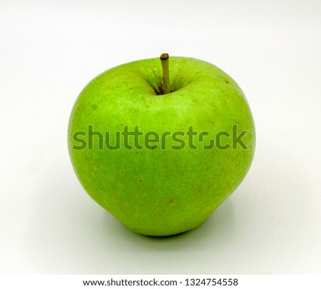 Green apple on with background