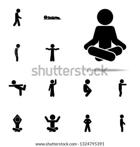 child, sit icon. child icons universal set for web and mobile