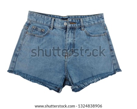 jeans on white background