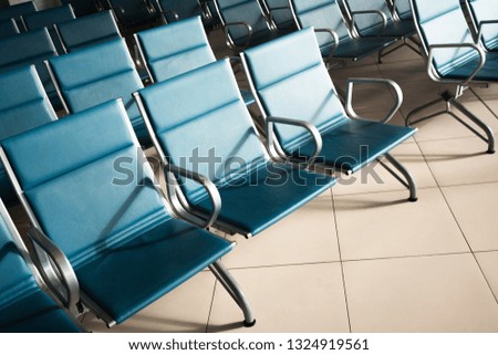 airport. waiting area. seats.