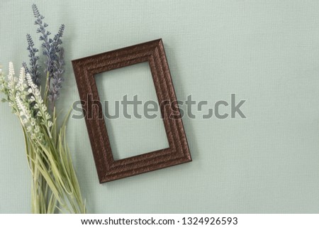 vintage space lavender with picture frame