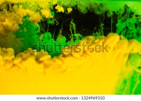  Colorful ink in water abstraction, Fancy Dream Cloud of ink in water soft focus, Motion Color drop in water,Ink swirling in water