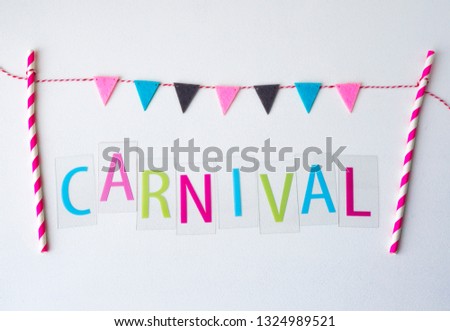 Decorative elements for carnival party
