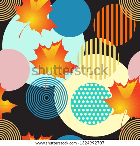Collage flower seamless pattern. Modern floral exotic illustration in vector. Multi-colored geometric background. Template, backdrop, wrapping paper, wallpaper, textiles.